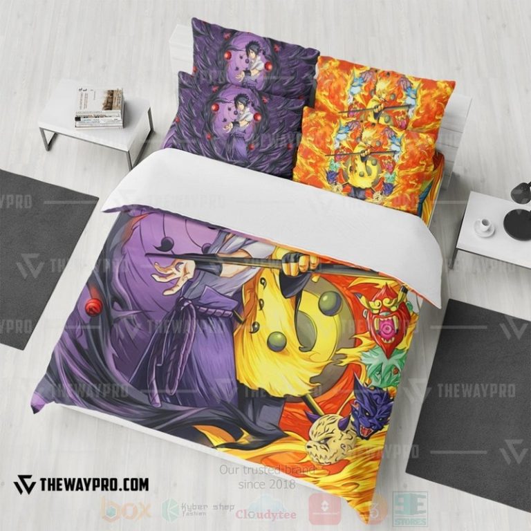 Anime-Naruto-Shippuden-Sasuke-Six-Paths-And-Naruto-Six-Paths-Custom-Bedding-Set-2