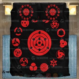 Anime Naruto Shippuden Sharingan Set Custom Bedding Set
