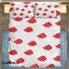 Anime Naruto Shippuden White Akatsuki Cosplay Custom Bedding Set