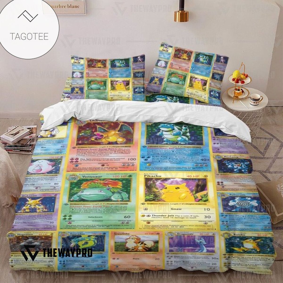 Anime Pokemon 1St Edition Cards Custom Bedding Set Anime Pokemon 1St Edition Cards Custom Bedding Set