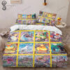 Anime Pokemon Cards Full Print Bedding Set