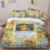 Anime Pokemon Dragonite Full Print Bedding Set