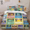 Anime Pokemon First Edition Cards Full Print Bedding Set