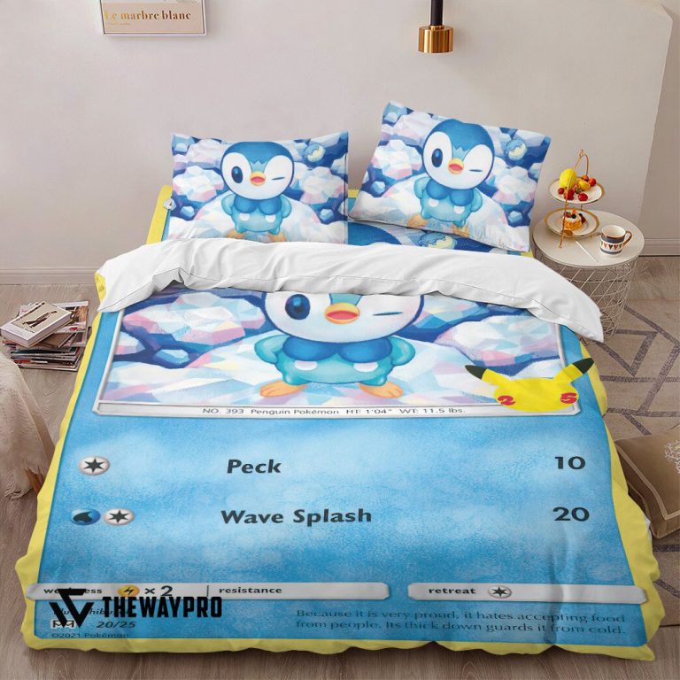 Anime-Pokemon-Piplup-Collection-2021-Bedding-Set-1