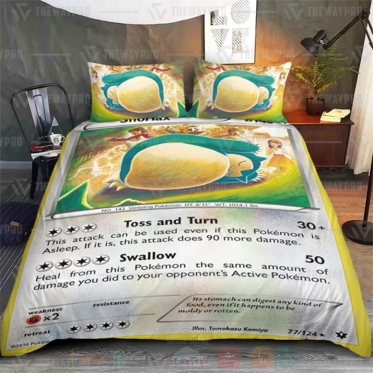 Anime-Pokemon-Snorlax-Custom-Bedding-Set-2