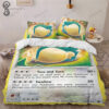 Anime Pokemon Snorlax Full Print Bedding Set