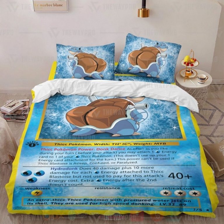 Anime-Pokemon-Thicc-Blastoise-Custom-Bedding-Set-1-1