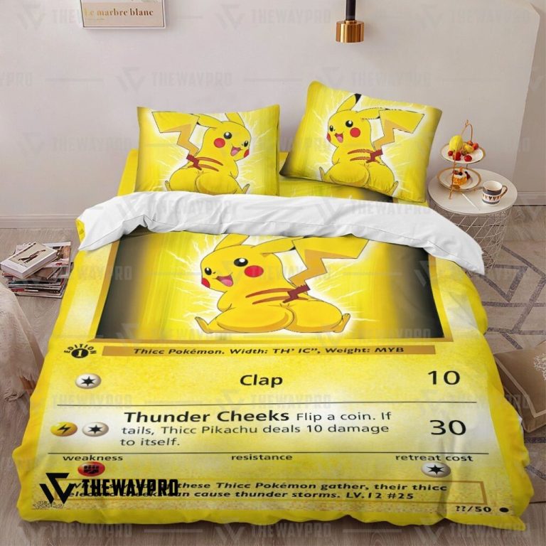 Anime-Pokemon-Thicc-Pikachu-Bedding-Set-1