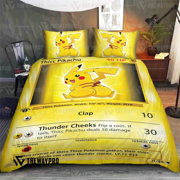 Anime-Pokemon-Thicc-Pikachu-Bedding-Set-2