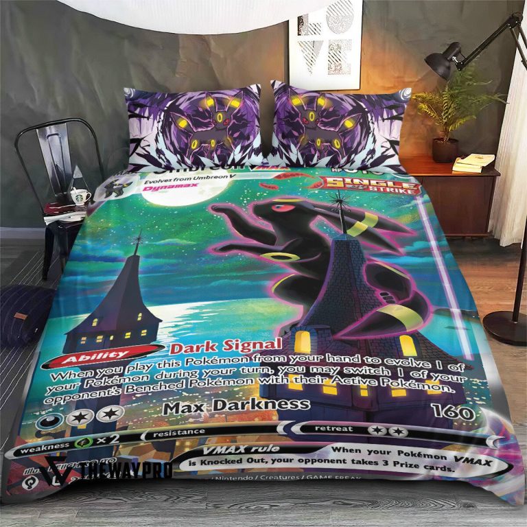 Anime-Pokemon-Umbreon-Vmax-Bedding-Set-2