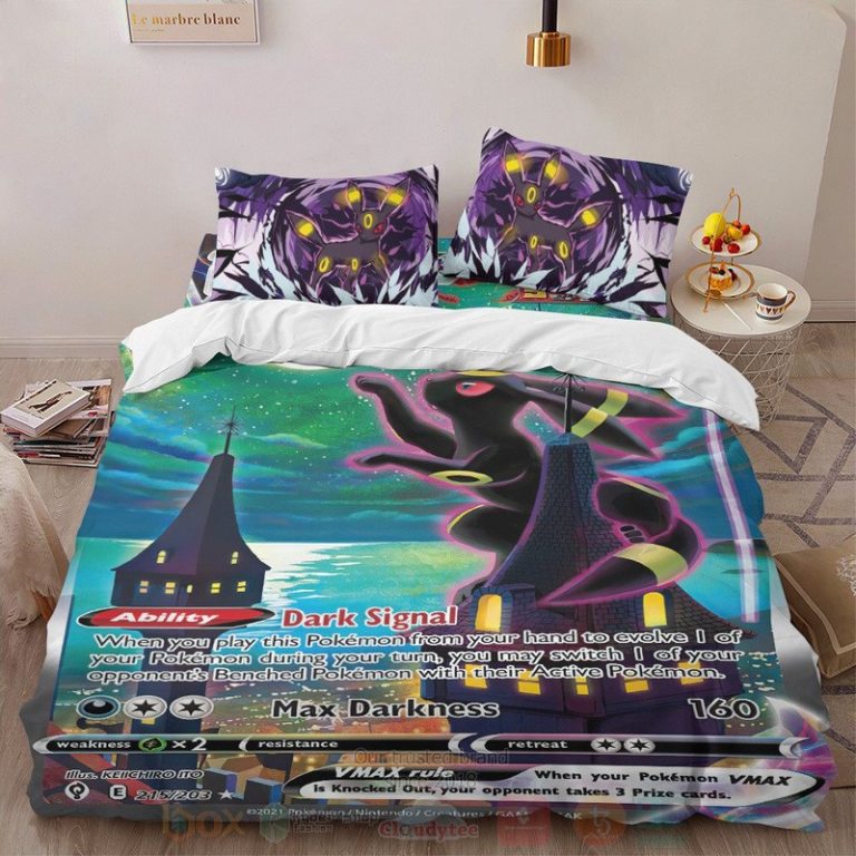 Anime-Pokemon-Umbreon-Vmax-Custom-Bedding-Set-1