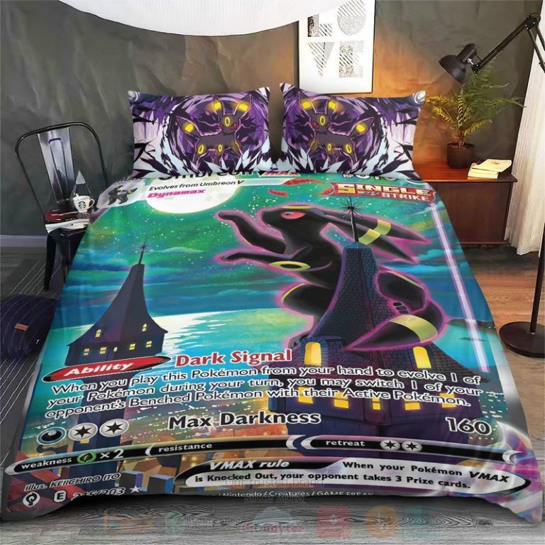 Anime-Pokemon-Umbreon-Vmax-Custom-Bedding-Set-2