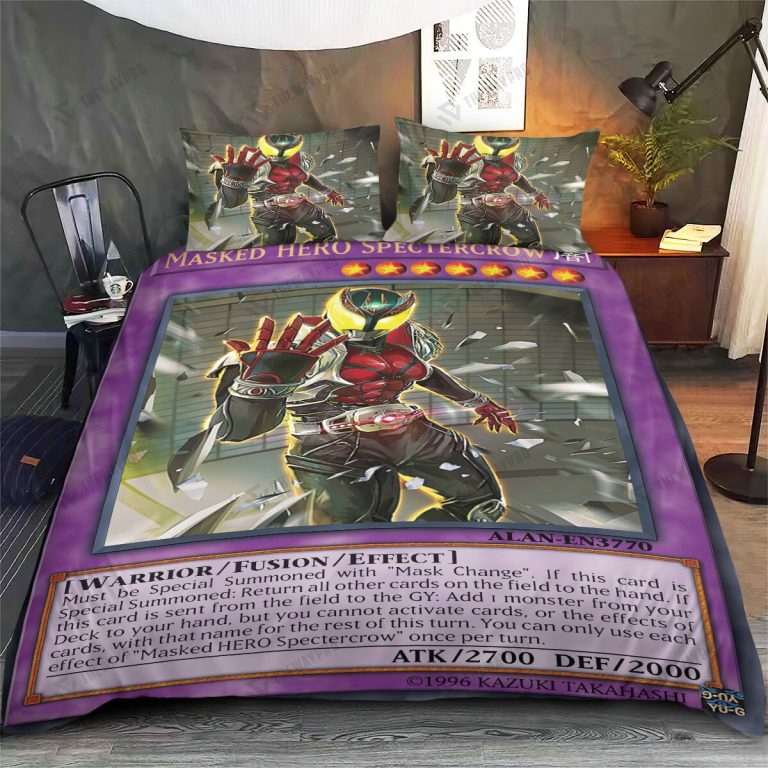 Anime-Ygo-Masked-Hero-Spectercrow-Bedding-Set-2