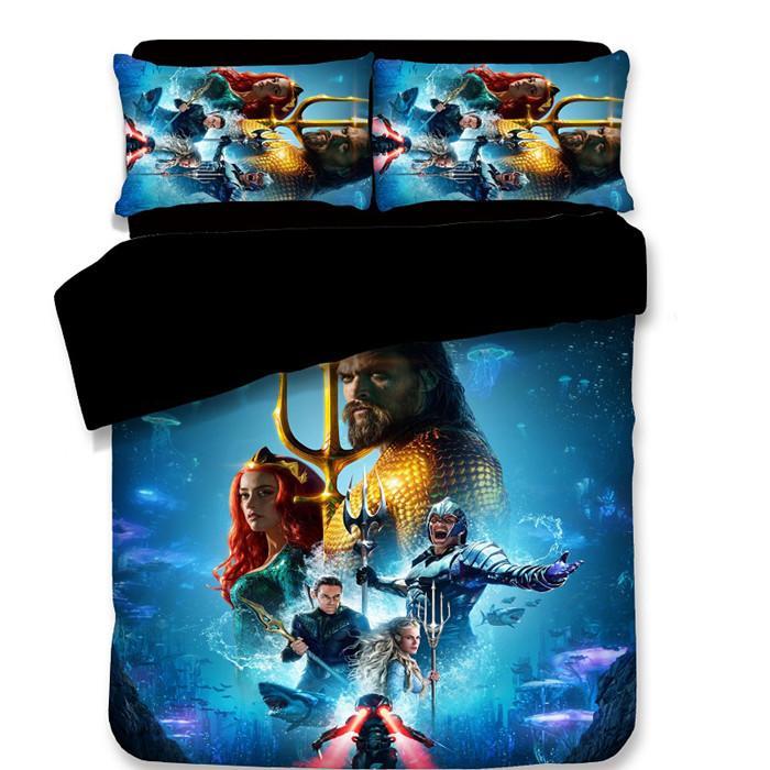 Aquaman 1 Duvet Cover and Pillowcase Set Bedding Set Aquaman 1 Duvet Cover and Pillowcase Set Bedding Set