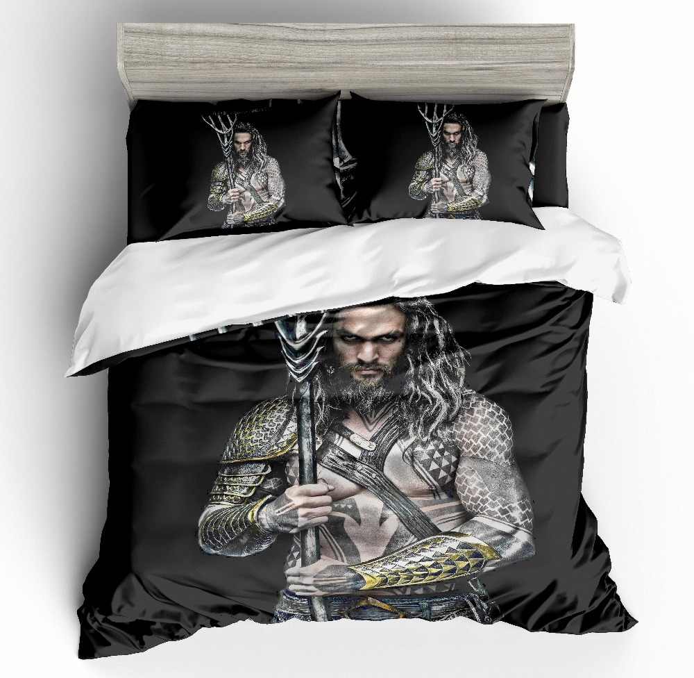 Aquaman 3 Duvet Cover and Pillowcase Set Bedding Set 563 Aquaman 3 Duvet Cover and Pillowcase Set Bedding Set 563