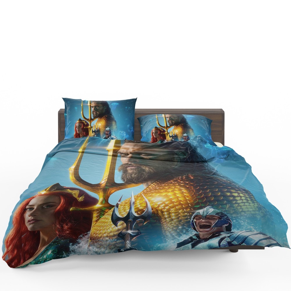 Aquaman Movie Amber Heard Jason Momoa Mera DC Comics Bedding Set Aquaman Movie Amber Heard Jason Momoa Mera DC Comics Bedding Set