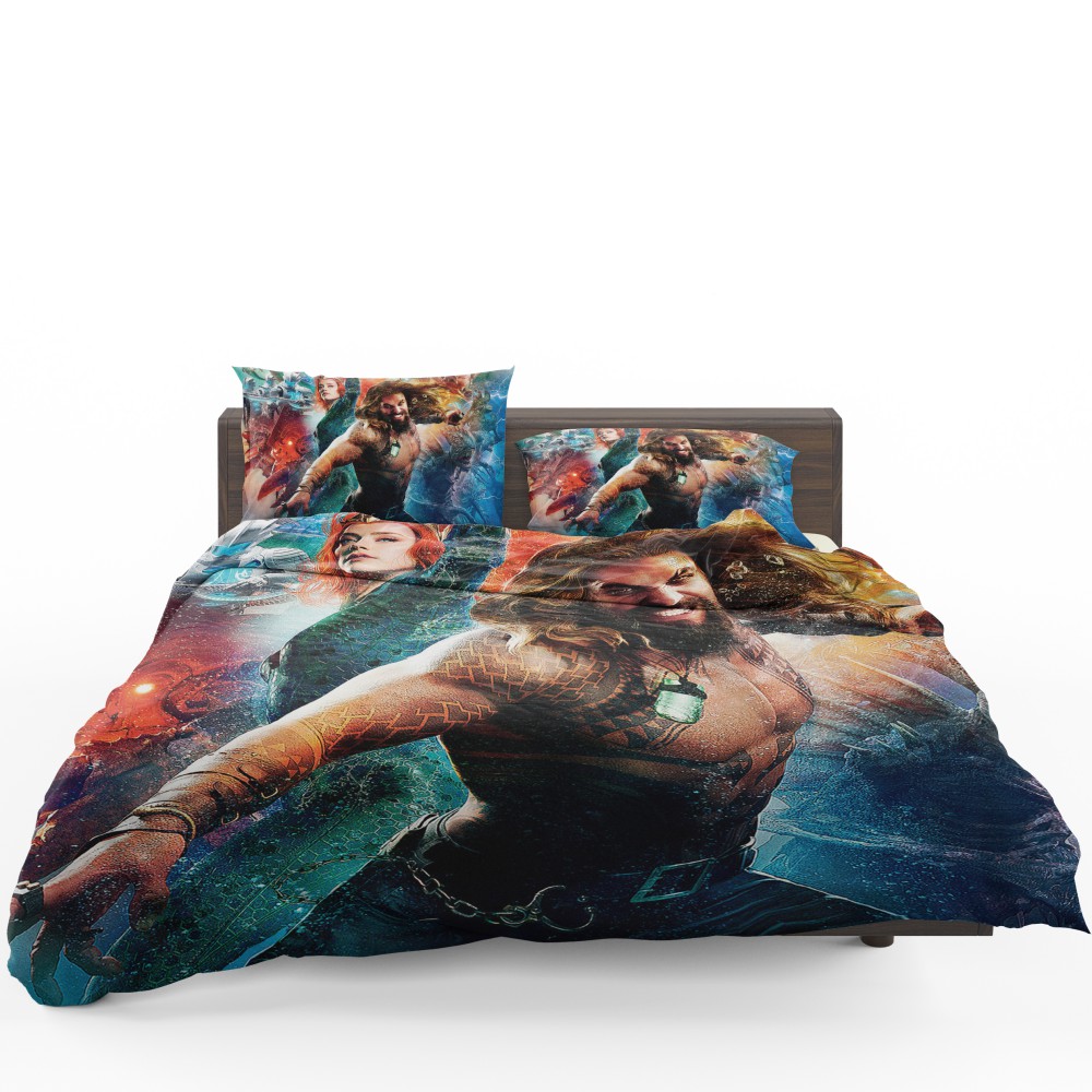 Aquaman Movie Amber Heard Jason Momoa Mera DC Universe Bedding Set Aquaman Movie Amber Heard Jason Momoa Mera DC Universe Bedding Set