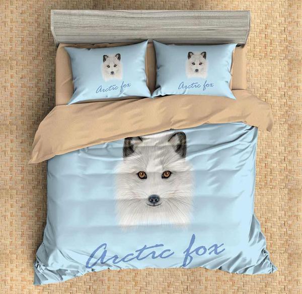 Arctic Fox Duvet Cover and Pillowcase Set Bedding Set Arctic Fox Duvet Cover and Pillowcase Set Bedding Set