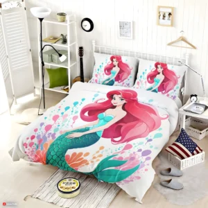 Ariel princess bedding set twin size