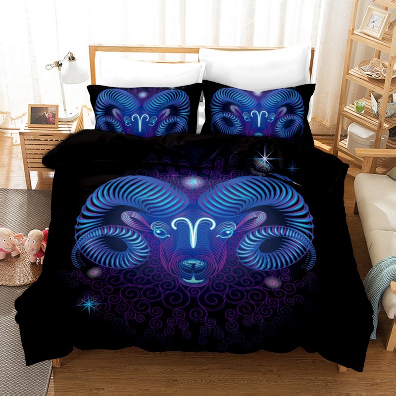 Aries Duvet Cover and Pillowcase Set Bedding Set Aries Duvet Cover and Pillowcase Set Bedding Set