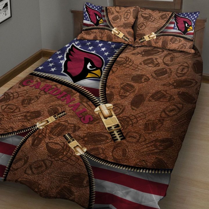 Arizona-Cardinals-Nfl-American-Flag-Leather-Pattern-Bedding-Set-1