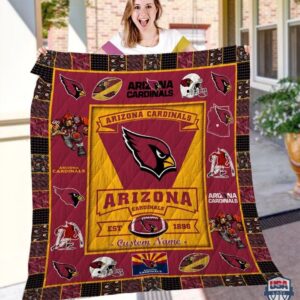 Arizona Cardinals Nfl Logo History Personalized Bedding Set
