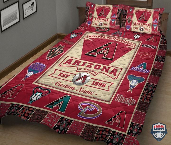 Arizona-Diamondbacks-Mlb-Logo-History-Personalized-Bedding-Set-2
