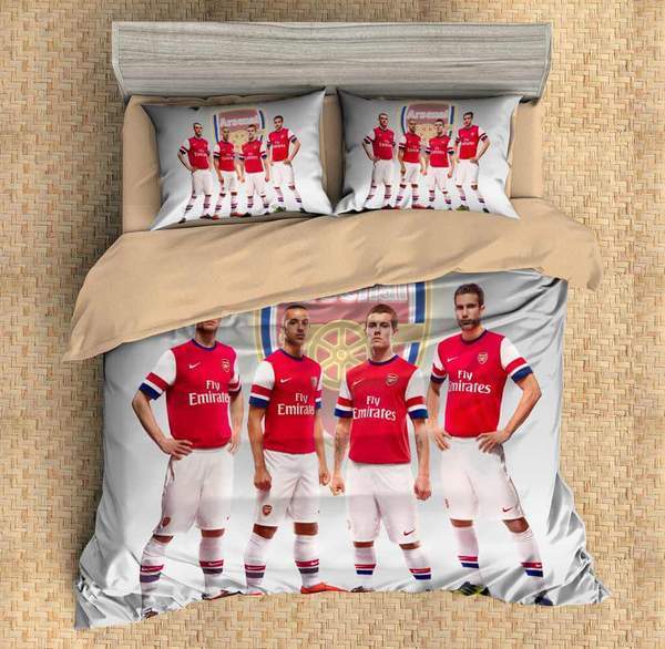 Arsenal Duvet Cover and Pillowcase Set Bedding Set 629 Arsenal Duvet Cover and Pillowcase Set Bedding Set 629