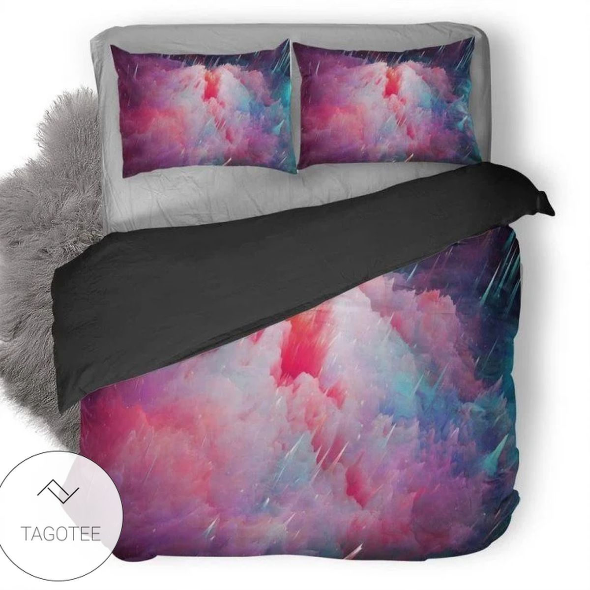 Artistic Pink Space Duvet Cover Bedding Set Artistic Pink Space Duvet Cover Bedding Set
