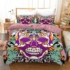 Asbtract Skull Duvet Cover and Pillowcase Set Bedding Set