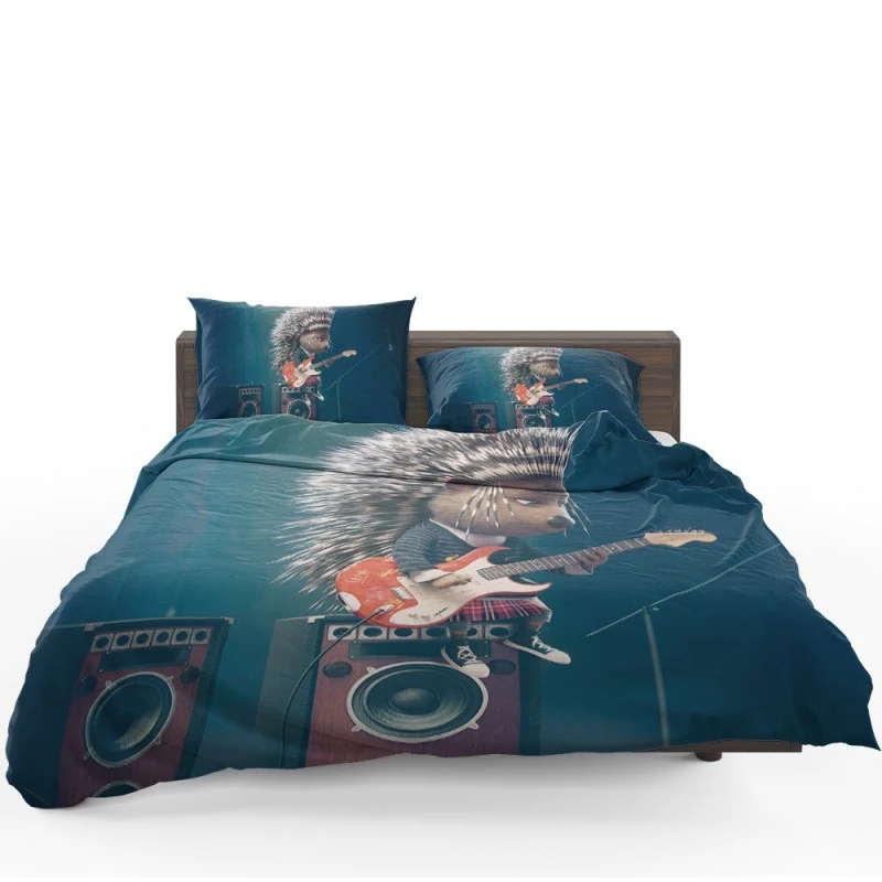 Ash from Sing Movie Playing the Guitar Bedding Set Ash from Sing Movie Playing the Guitar Bedding Set