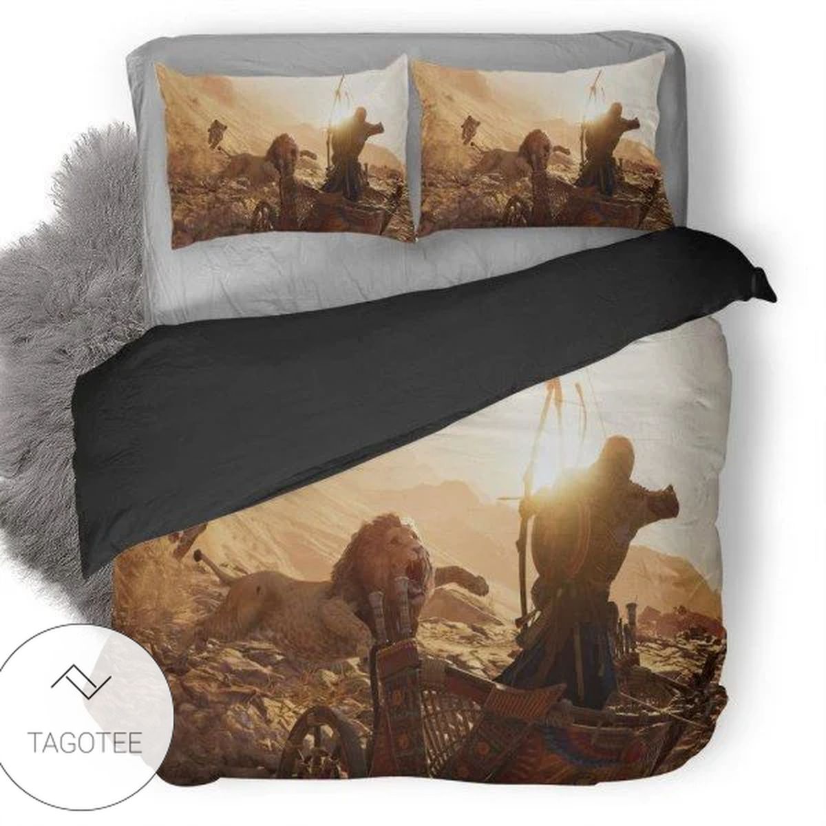 Assassin’S Creed Origins Lions Duvet Cover Bedding Set Assassin’S Creed Origins Lions Duvet Cover Bedding Set