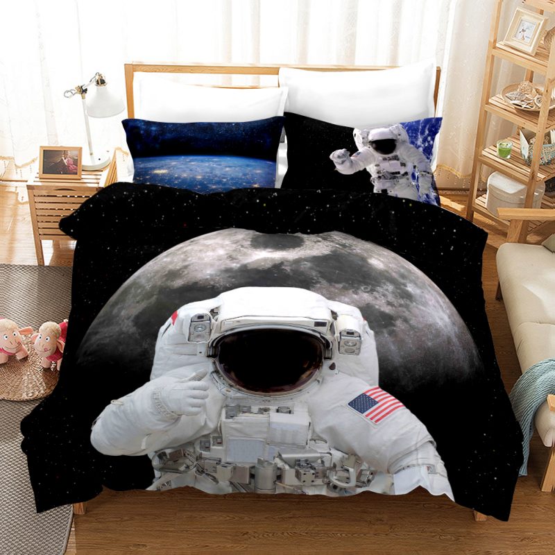 Astronaut 01 Duvet Cover and Pillowcase Set Bedding Set Astronaut 01 Duvet Cover and Pillowcase Set Bedding Set