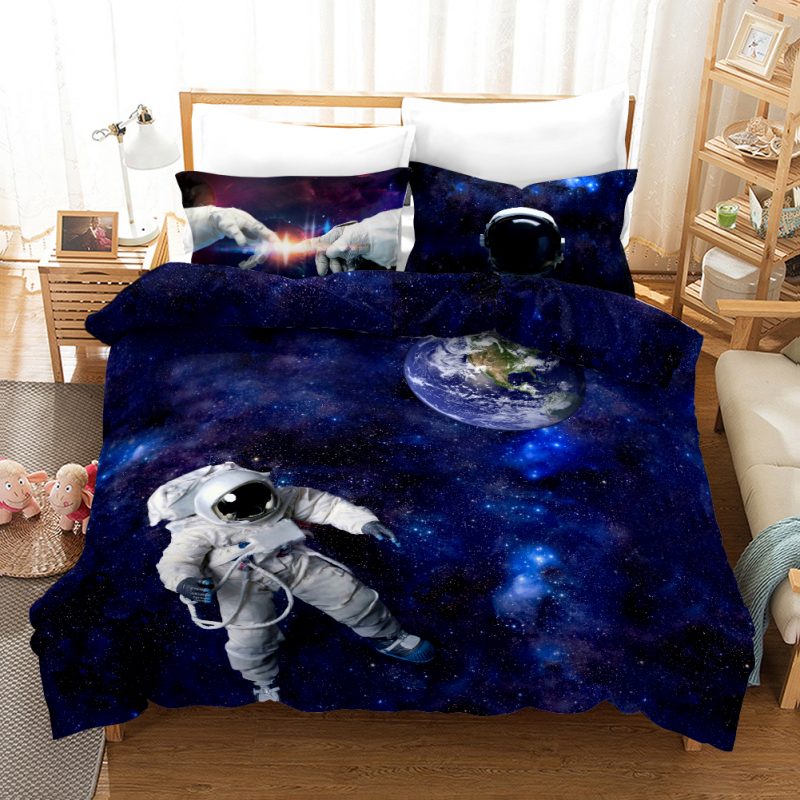 Astronaut 02 Duvet Cover and Pillowcase Set Bedding Set Astronaut 02 Duvet Cover and Pillowcase Set Bedding Set