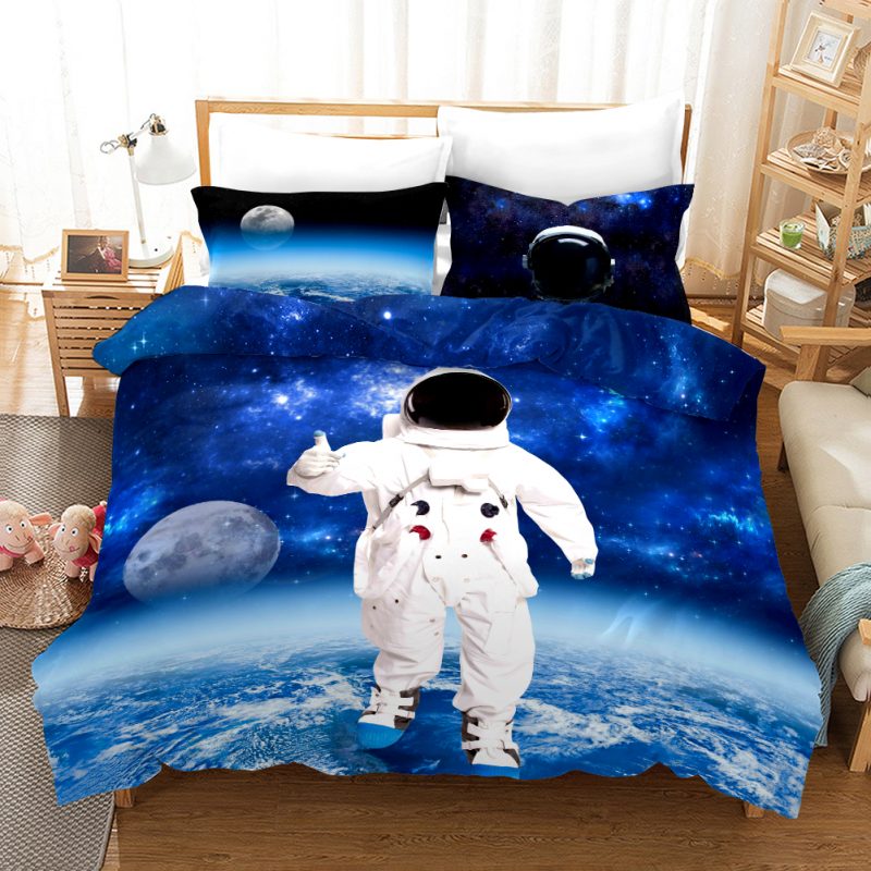 Astronaut 03 Duvet Cover and Pillowcase Set Bedding Set Astronaut 03 Duvet Cover and Pillowcase Set Bedding Set