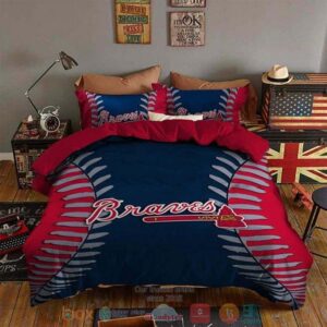 Atlanta Braves Logo Mlb Bedding Set
