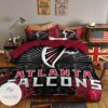 Atlanta Falcons 3D Logo With Iconic Colors Duvet Cover Bedding Set-