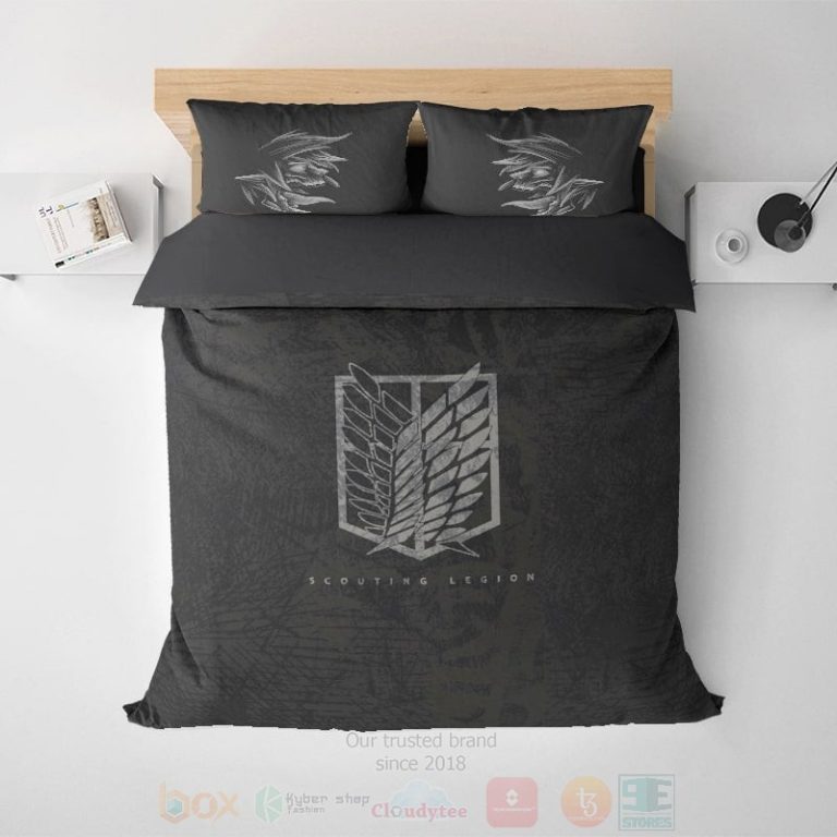 Attack-On-Titan-Dark-Sketch-Splatter-Anime-Bedding-Set-1