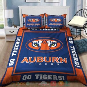 Auburn Tigers Ncaa Go Tigers Bedding Set