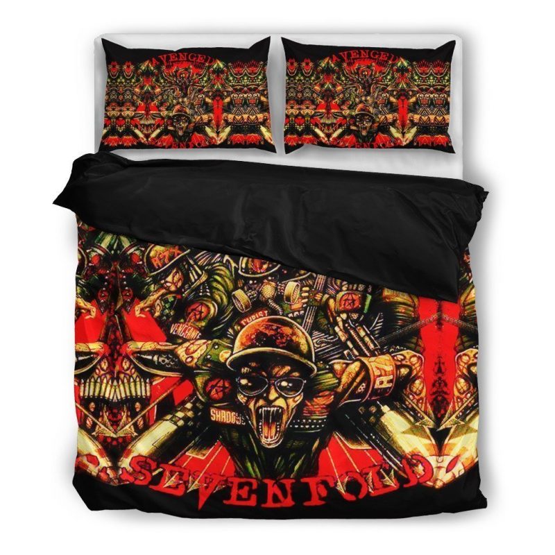 Avenged Sevenfold Duvet Cover and Pillowcase Set Bedding Set 130 Avenged Sevenfold Duvet Cover and Pillowcase Set Bedding Set 130