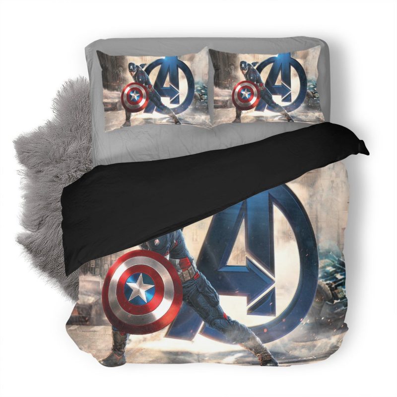 Avengers Captain America Duvet Cover and Pillowcase Set Bedding Set Avengers Captain America Duvet Cover and Pillowcase Set Bedding Set
