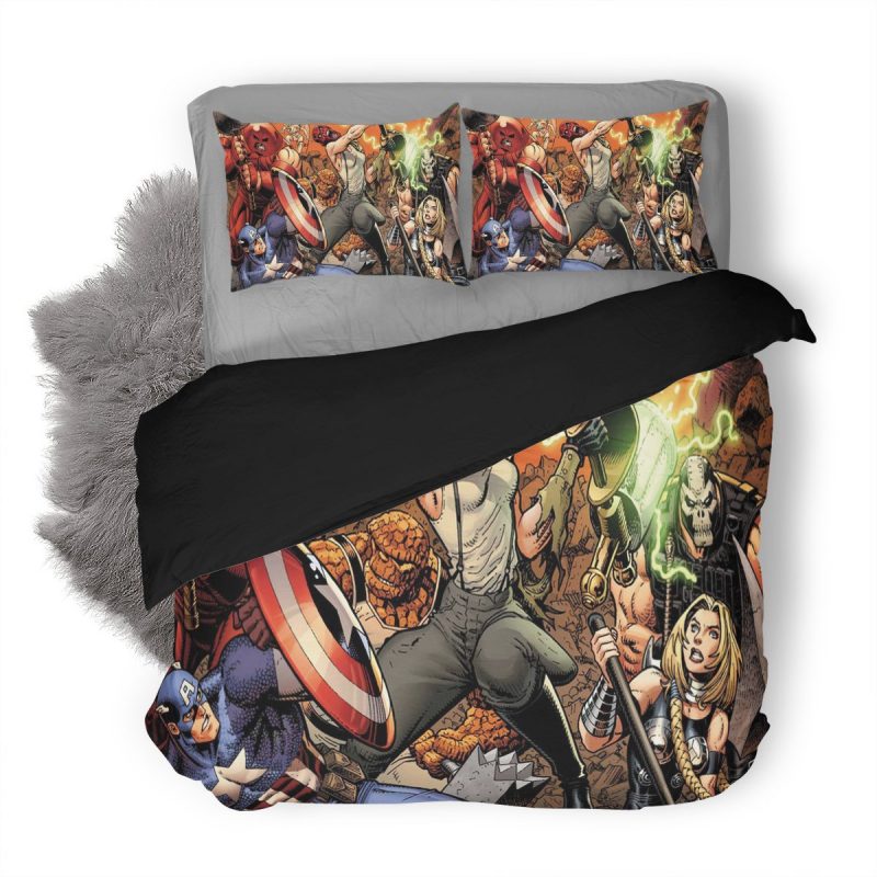 Avengers Comic Duvet Cover and Pillowcase Set Bedding Set Avengers Comic Duvet Cover and Pillowcase Set Bedding Set