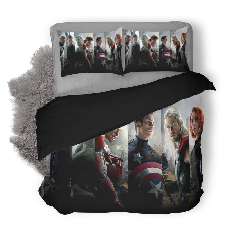 Avengers Duvet Cover and Pillowcase Set Bedding Set 419 Avengers Duvet Cover and Pillowcase Set Bedding Set 419