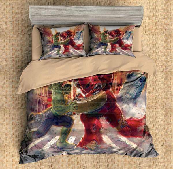 Avengers Duvet Cover and Pillowcase Set Bedding Set 485 Avengers Duvet Cover and Pillowcase Set Bedding Set 485