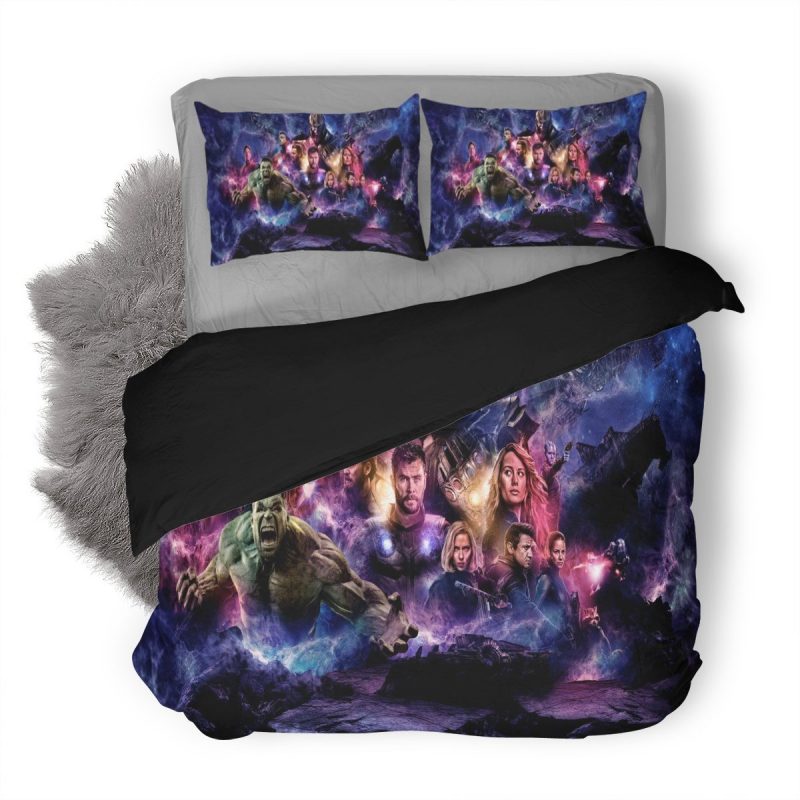 Avengers End Game 4 Duvet Cover and Pillowcase Set Bedding Set Avengers End Game 4 Duvet Cover and Pillowcase Set Bedding Set