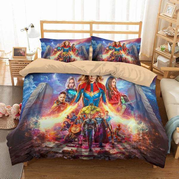 Avengers Endgame Duvet Cover and Pillowcase Set Bedding Set 482 Avengers Endgame Duvet Cover and Pillowcase Set Bedding Set 482
