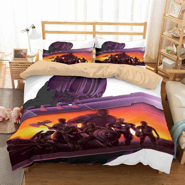 Avengers Endgame Duvet Cover and Pillowcase Set Bedding Set 761 Avengers Endgame Duvet Cover and Pillowcase Set Bedding Set 761