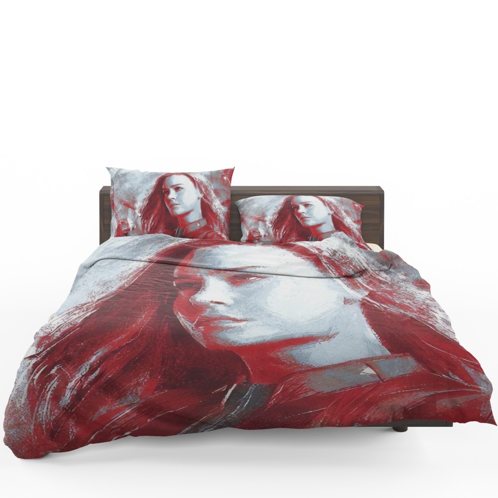 Avengers Endgame Movie Brie Larson Bedding Set Avengers Endgame Movie Brie Larson Bedding Set