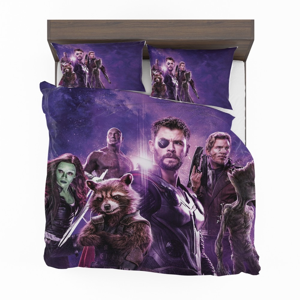 Avengers-Infinity-War-Drax-The-Destroyer-Star-Lord-Gamora-Thor-Groot-Rocket-Raccoon-Bedding-Set-1