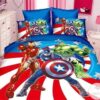 Avengers Iron Man Captain America Hulk Bedding Set